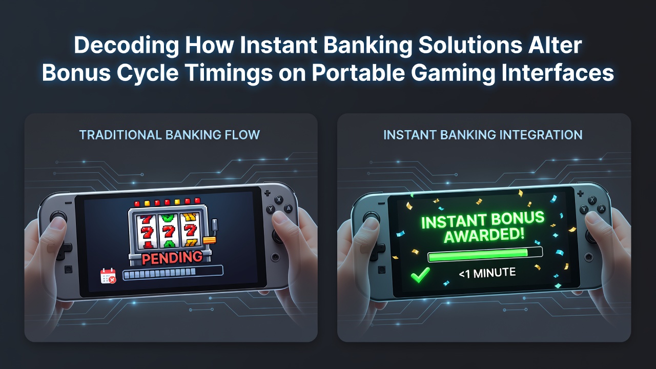 Data visualization of bonus cycle timing changes after instant banking implementation on mobile slots