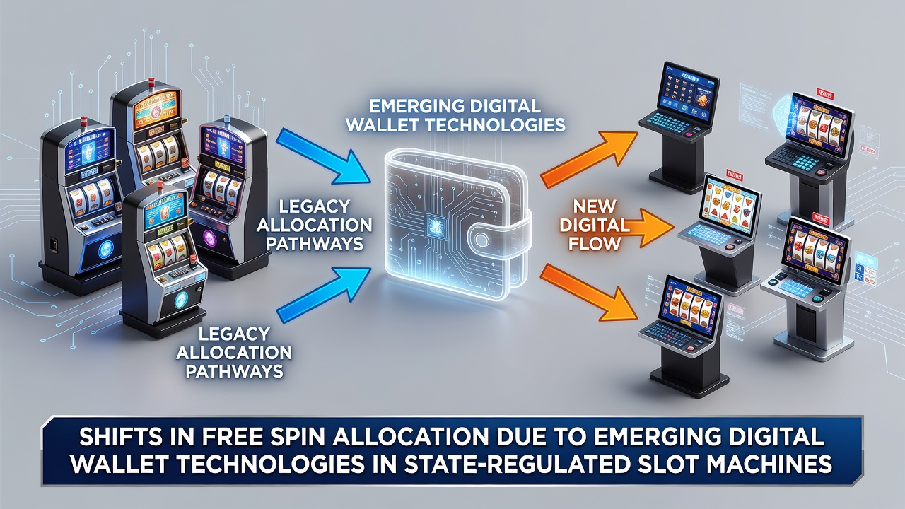 Mobile slot interface showing digital wallet integration and free spin bonus activation in a regulated gaming environment